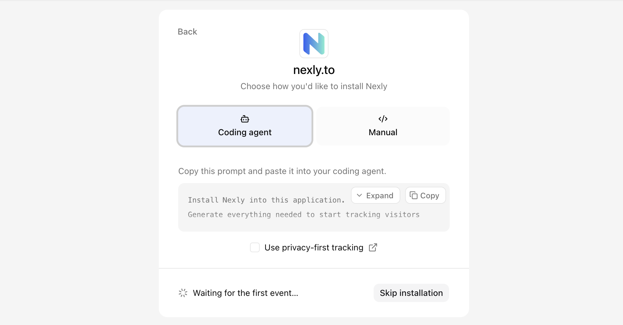 Coding agent prompt
